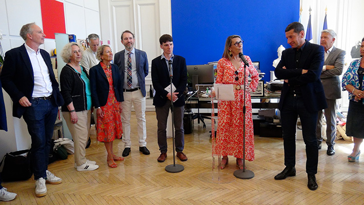 Mr le Maire David Lisnard reçoit le Jury œcuménique
