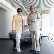 Behind the candelabra