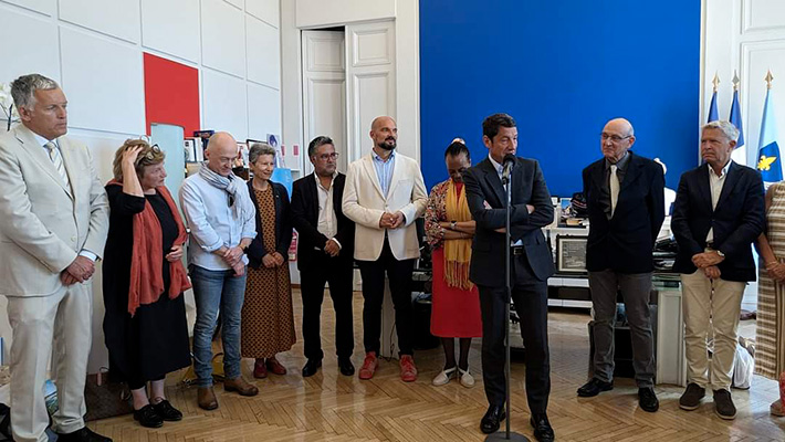 Réception à la Mairie de Cannes du Jury œcuménique par Mr le Maire David Lisnard