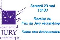 Invitation Remise du Prix œcuménique 2026